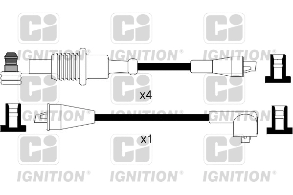 XC798 QUINTON HAZELL Комплект проводов зажигания (фото 1)