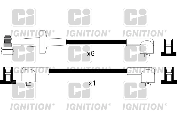 XC803 QUINTON HAZELL Комплект проводов зажигания (фото 1)