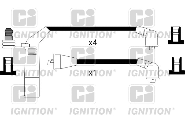 XC807 QUINTON HAZELL Комплект проводов зажигания (фото 1)