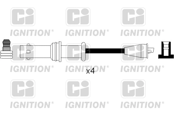 XC812 QUINTON HAZELL Комплект проводов зажигания (фото 1)