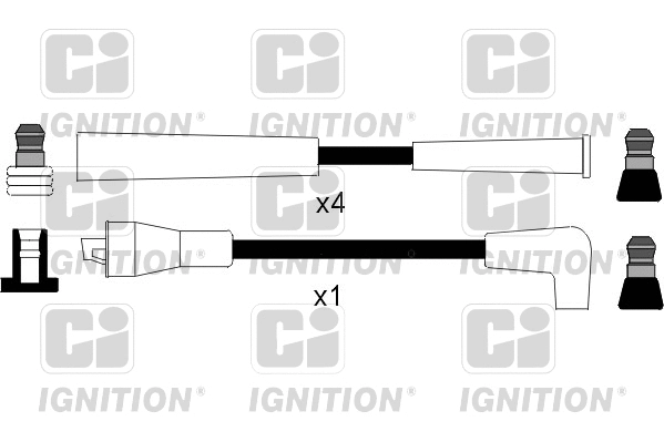 XC817 QUINTON HAZELL Комплект проводов зажигания (фото 1)