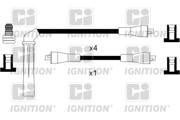XC818 QUINTON HAZELL Комплект проводов зажигания (фото 1)