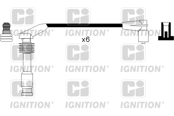 XC819 QUINTON HAZELL Комплект проводов зажигания (фото 1)