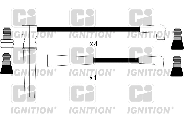 XC820 QUINTON HAZELL Комплект проводов зажигания (фото 1)