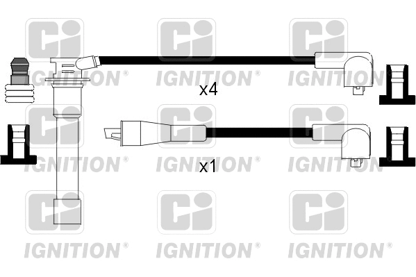 XC821 QUINTON HAZELL Комплект проводов зажигания (фото 1)