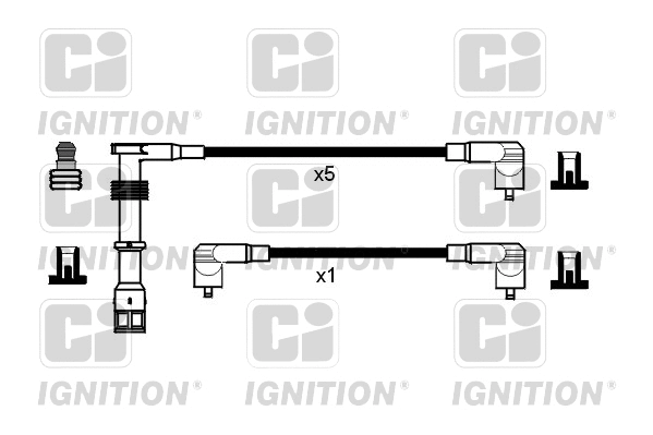 XC825 QUINTON HAZELL Комплект проводов зажигания (фото 1)