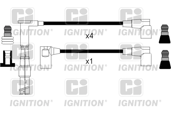XC831 QUINTON HAZELL Комплект проводов зажигания (фото 1)