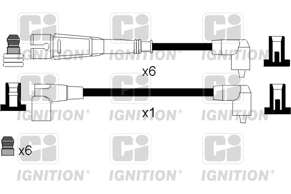 XC832 QUINTON HAZELL Комплект проводов зажигания (фото 1)