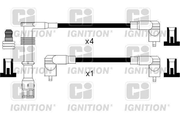 XC841 QUINTON HAZELL Комплект проводов зажигания (фото 1)