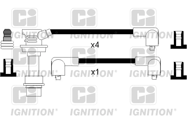 XC875 QUINTON HAZELL Комплект проводов зажигания (фото 1)