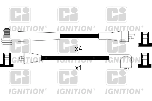 XC891 QUINTON HAZELL Комплект проводов зажигания (фото 1)