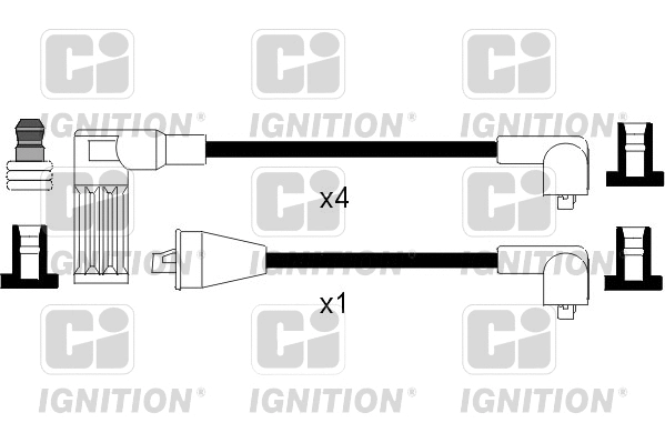XC908 QUINTON HAZELL Комплект проводов зажигания (фото 1)