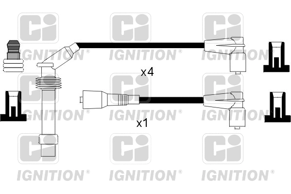 XC942 QUINTON HAZELL Комплект проводов зажигания (фото 1)