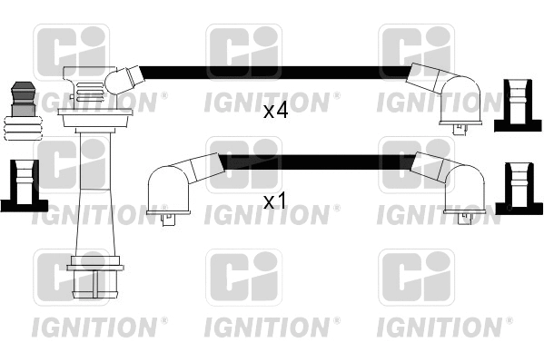 XC943 QUINTON HAZELL Комплект проводов зажигания (фото 1)