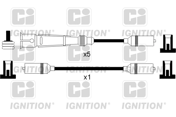 XC953 QUINTON HAZELL Комплект проводов зажигания (фото 1)