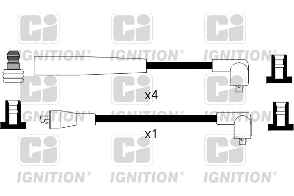 XC960 QUINTON HAZELL Комплект проводов зажигания (фото 1)