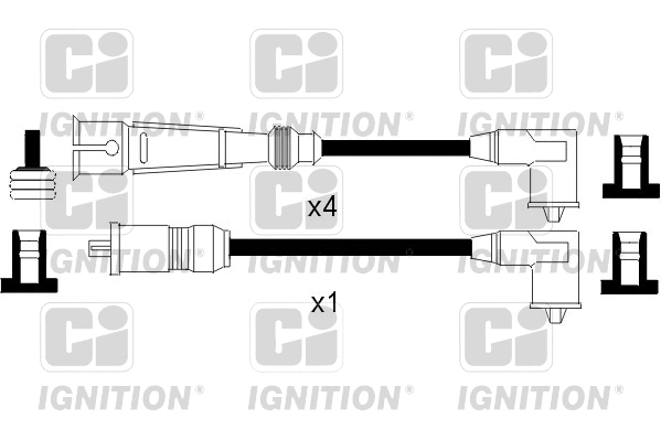 XC963 QUINTON HAZELL Комплект проводов зажигания (фото 1)