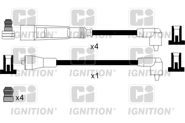 XC967 QUINTON HAZELL Комплект проводов зажигания (фото 1)