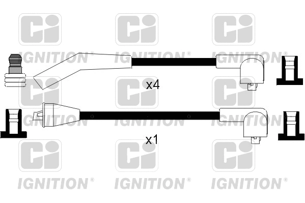 XC969 QUINTON HAZELL Комплект проводов зажигания (фото 1)