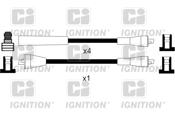 XC990 QUINTON HAZELL Комплект проводов зажигания (фото 1)