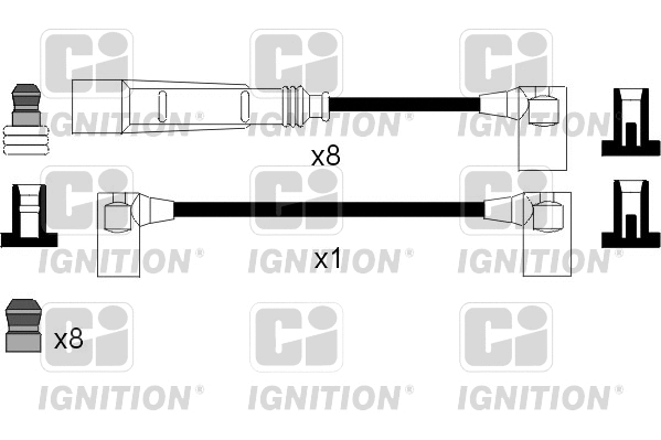 XC991 QUINTON HAZELL Комплект проводов зажигания (фото 1)