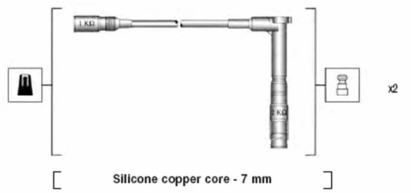 941115220661 MAGNETI MARELLI Комплект проводов зажигания (фото 1)