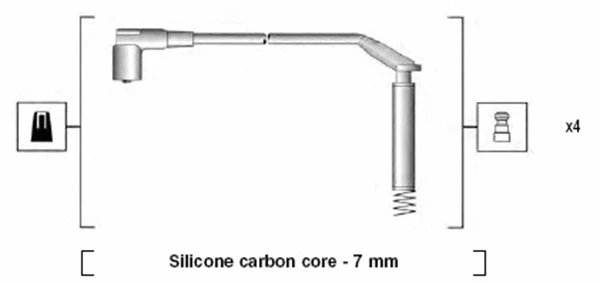 941125190673 MAGNETI MARELLI Комплект проводов зажигания (фото 1)
