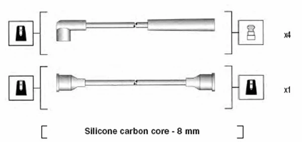 941185220778 MAGNETI MARELLI Комплект проводов зажигания (фото 1)