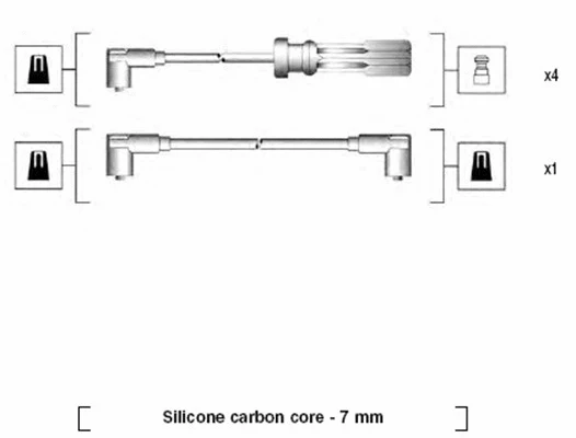 941215100795 MAGNETI MARELLI Комплект проводов зажигания (фото 1)