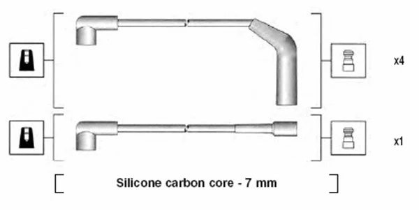 941255170827 MAGNETI MARELLI Комплект проводов зажигания (фото 1)