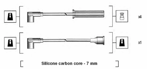 941255200830 MAGNETI MARELLI Комплект проводов зажигания (фото 1)