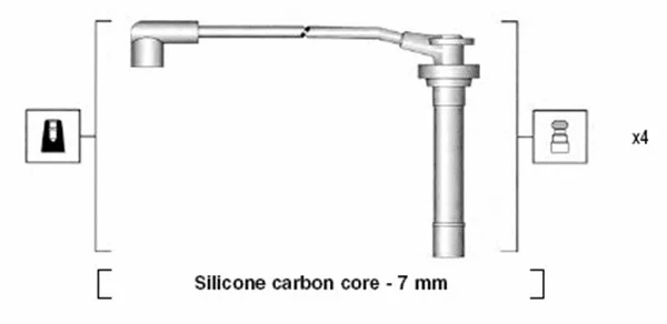 941295050854 MAGNETI MARELLI Комплект проводов зажигания (фото 1)
