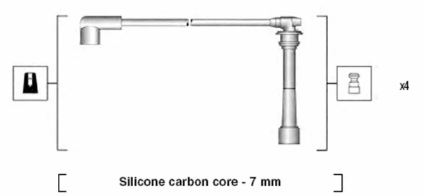 941295160887 MAGNETI MARELLI Комплект проводов зажигания (фото 1)