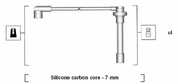 941315050892 MAGNETI MARELLI Комплект проводов зажигания (фото 1)