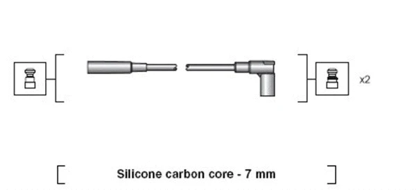 941318111006 MAGNETI MARELLI Комплект проводов зажигания (фото 1)