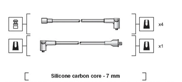 941318111021 MAGNETI MARELLI Комплект проводов зажигания (фото 1)