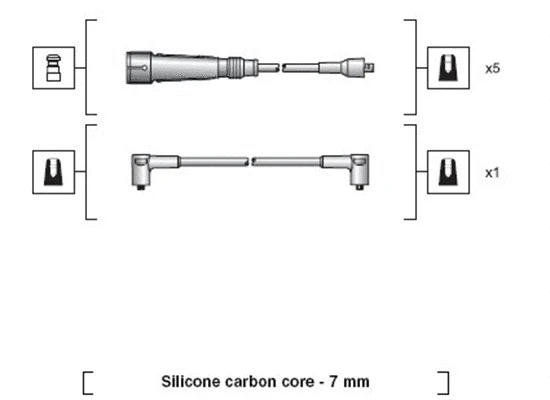 941318111032 MAGNETI MARELLI Комплект проводов зажигания (фото 1)