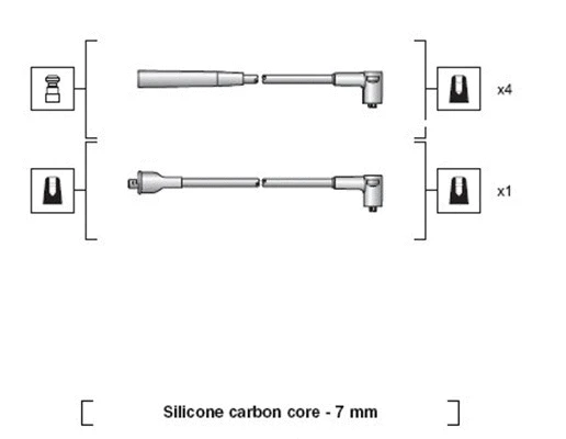 941318111036 MAGNETI MARELLI Комплект проводов зажигания (фото 1)