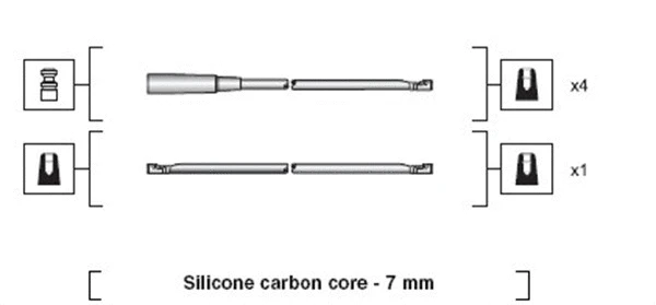 941318111052 MAGNETI MARELLI Комплект проводов зажигания (фото 1)