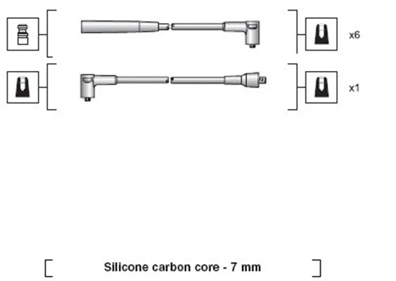 941318111061 MAGNETI MARELLI Комплект проводов зажигания (фото 1)