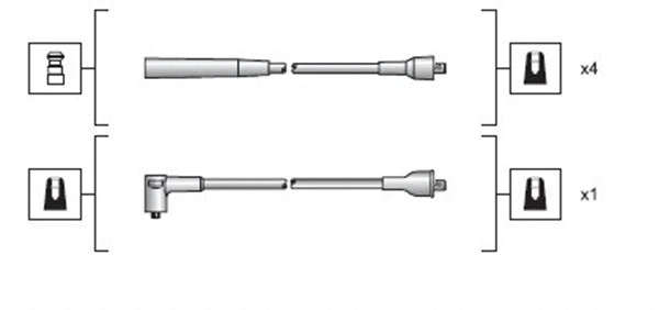 941318111116 MAGNETI MARELLI Комплект проводов зажигания (фото 1)