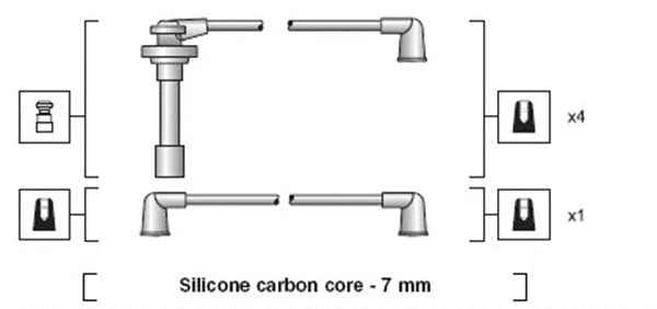 941318111173 MAGNETI MARELLI Комплект проводов зажигания (фото 2)