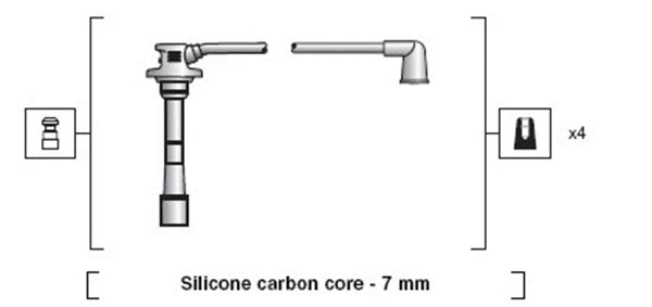 941318111177 MAGNETI MARELLI Комплект проводов зажигания (фото 2)