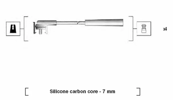 941325060899 MAGNETI MARELLI Комплект проводов зажигания (фото 1)
