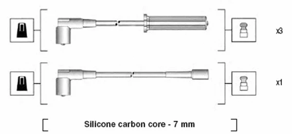 941365030926 MAGNETI MARELLI Комплект проводов зажигания (фото 1)