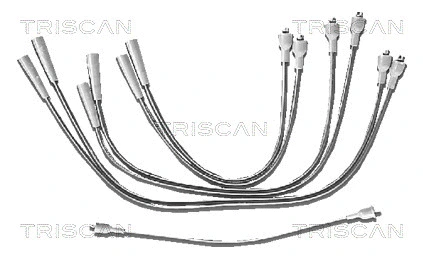 8860 4025 TRISCAN Комплект проводов зажигания (фото 1)