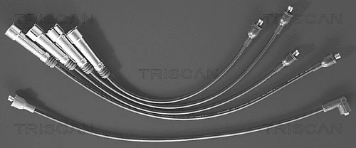 8860 7244 TRISCAN Комплект проводов зажигания (фото 1)