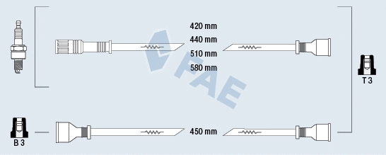 83030 FAE Комплект проводов зажигания (фото 1)
