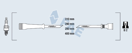 86000 FAE Комплект проводов зажигания (фото 1)