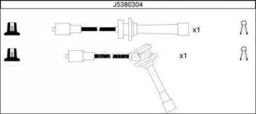 J5380304 NIPPARTS Комплект проводов зажигания (фото 1)